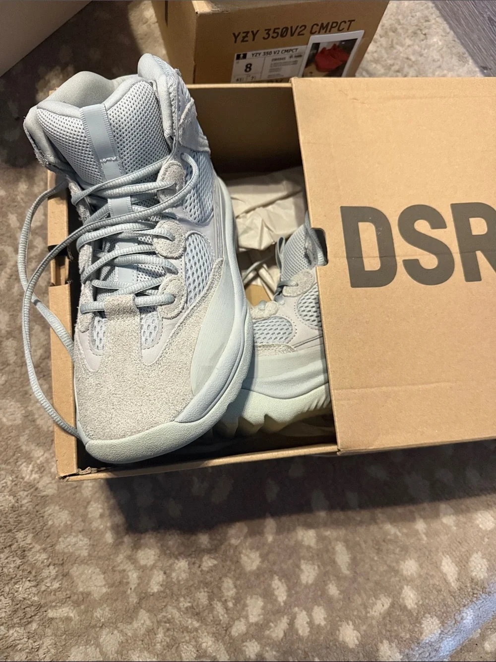 adidas YZY DSRT BT Box – Brown Kraft with Black Text